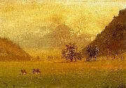 Albert Bierstadt Rhone Valley oil painting artist